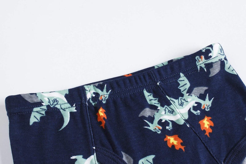 Boboking Little Boys Briefs Dinosaur Truck Toddler Kids Underwear (Pack of 6) 5/6Y - Image 3
